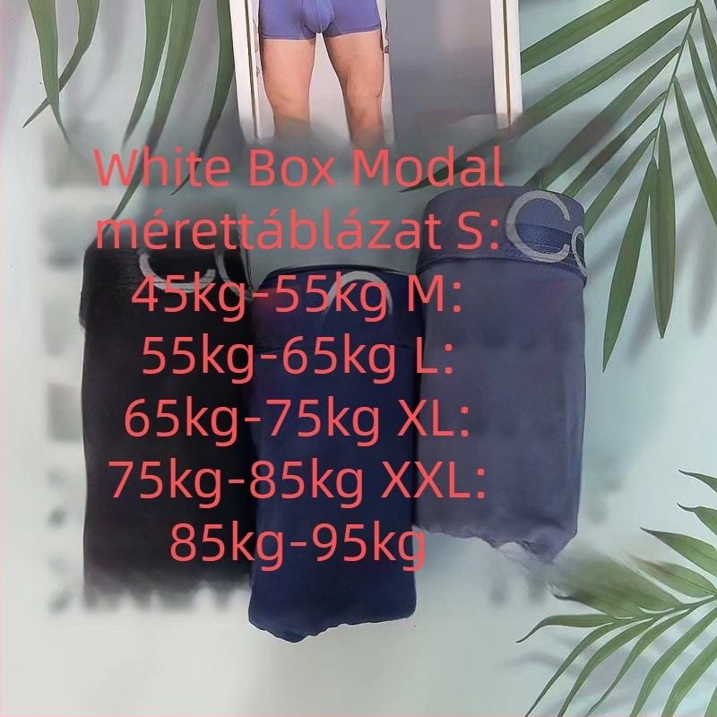 Férfiaknak szóló ajándékdoboza alsónemű, ultra vékony, lélegző boxer briefs, U-formájú fazon, hűs érzet