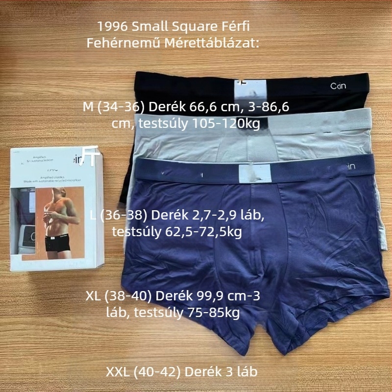 Férfiaknak szóló ajándékdoboza alsónemű, ultra vékony, lélegző boxer briefs, U-formájú fazon, hűs érzet
