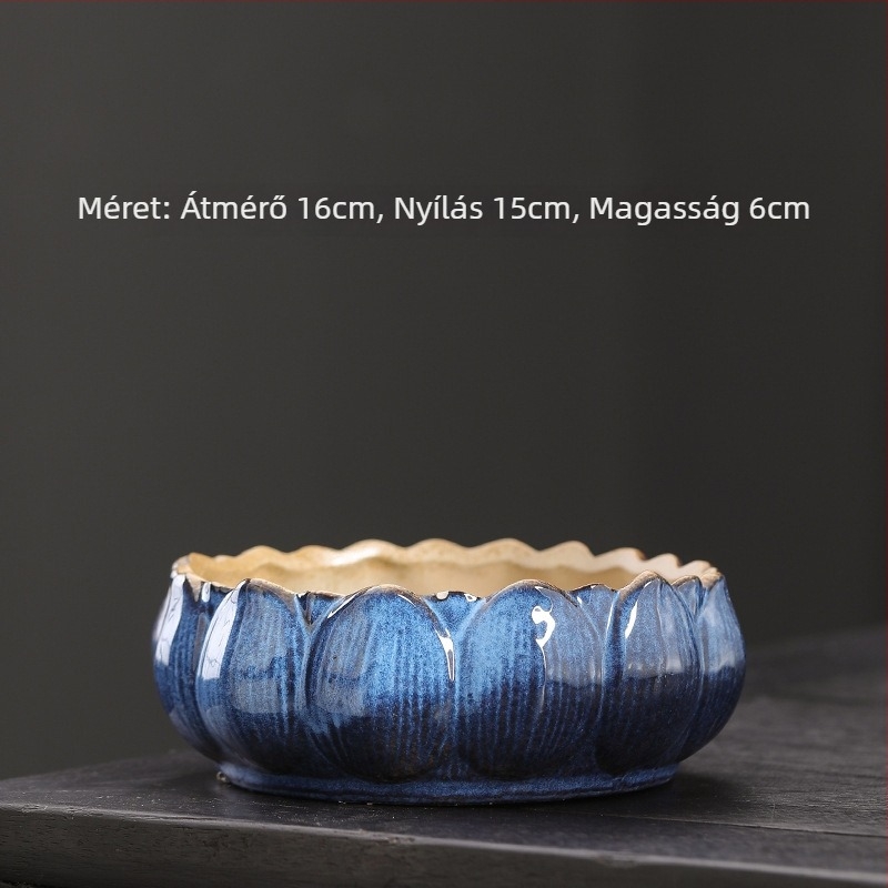 Kerámia nagy méretű teás tál Gongfu tea ceremóniához, teáskészlet kiegészítői: teáscsésze mosó, vintage vízmedence, Zen ceremónia tea tartozékok