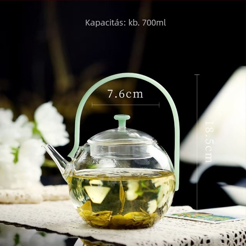Új Yueyan teáskanna otthoni használatra, üvegből készült teáskanna tea–víz elválasztással, kézzel készített