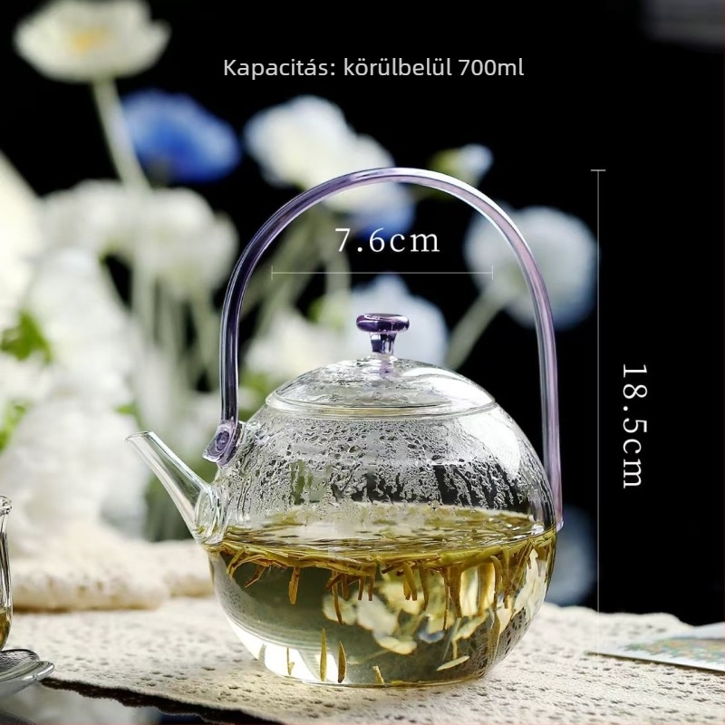 Új Yueyan teáskanna otthoni használatra, üvegből készült teáskanna tea–víz elválasztással, kézzel készített