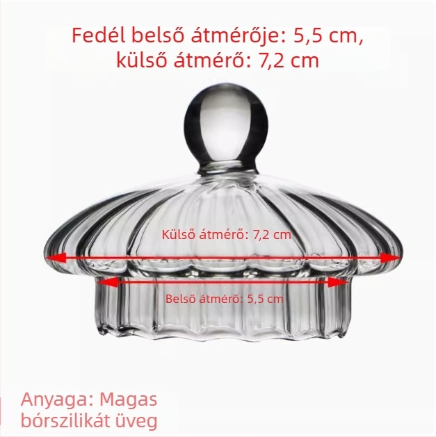 Üvegből készült belső fedő teáskannához