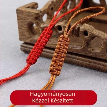 Kézzel készített szövött zsinór a fedélhez teáskannához és a teáscsészéhez — védő kötél a Kung Fu tea ceremóniához