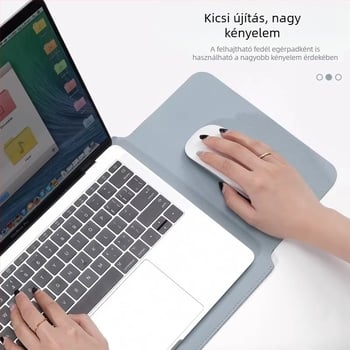 PU bőr tabletes belső táska és laptop táska, vízálló védőburkolat, hordozható egérpad, kettős funkciójú belső táska