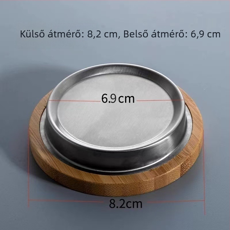 Chen An kanna átlátszó belsővel, rozsdamentes acélból és diófából készült fedél, irodai teavíz elválasztás, modern minimalist dizájn