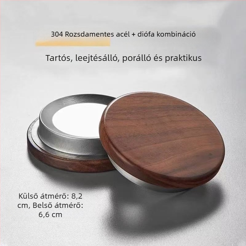 Chen An kanna átlátszó belsővel, rozsdamentes acélból és diófából készült fedél, irodai teavíz elválasztás, modern minimalist dizájn