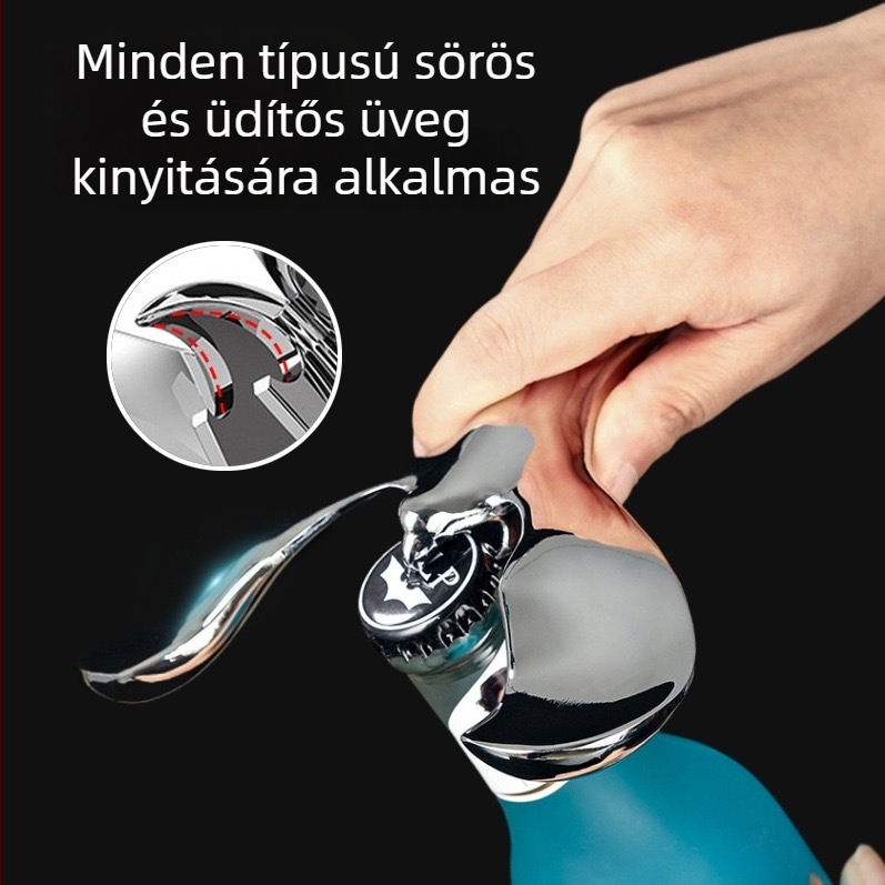 Madár alakú üvegnyitó, cinkötvözetből, többfunkciós sörnyitó
