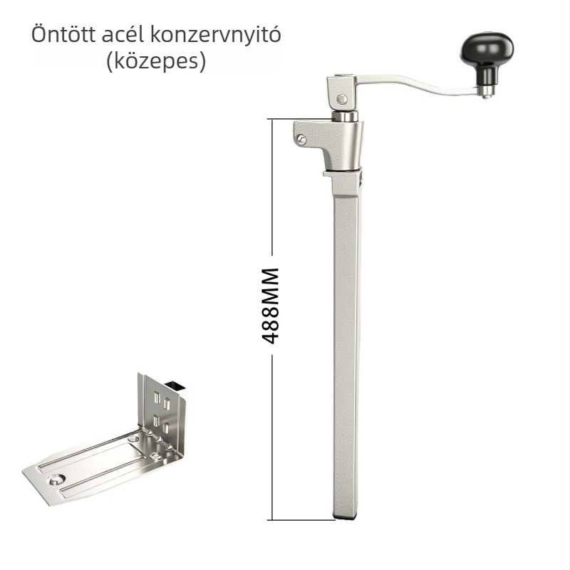 Asztali konzervnyitó alumínium ötvözetből, kézi kupakkifejtő, többfunkciós
