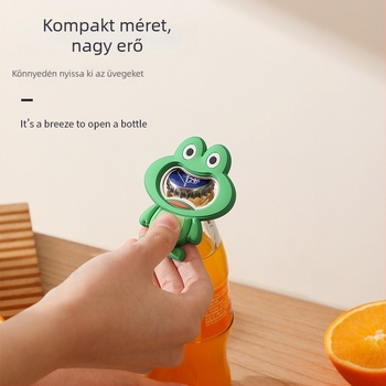 Állat alakú hűtőmágnes kreatív üvegnyitóval, 2 az 1-ben sörnyitó és mágneses jegyzetek, puha gumi anyag