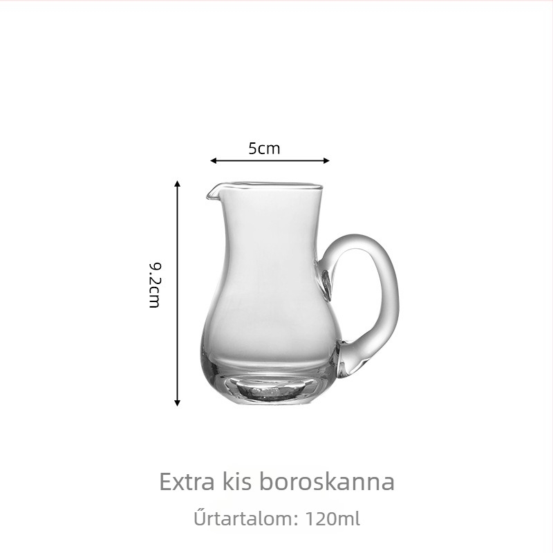 Átlátszó kristályüveg dekantáló likőr és bor számára, öntőcsővel, 101–200 ml
