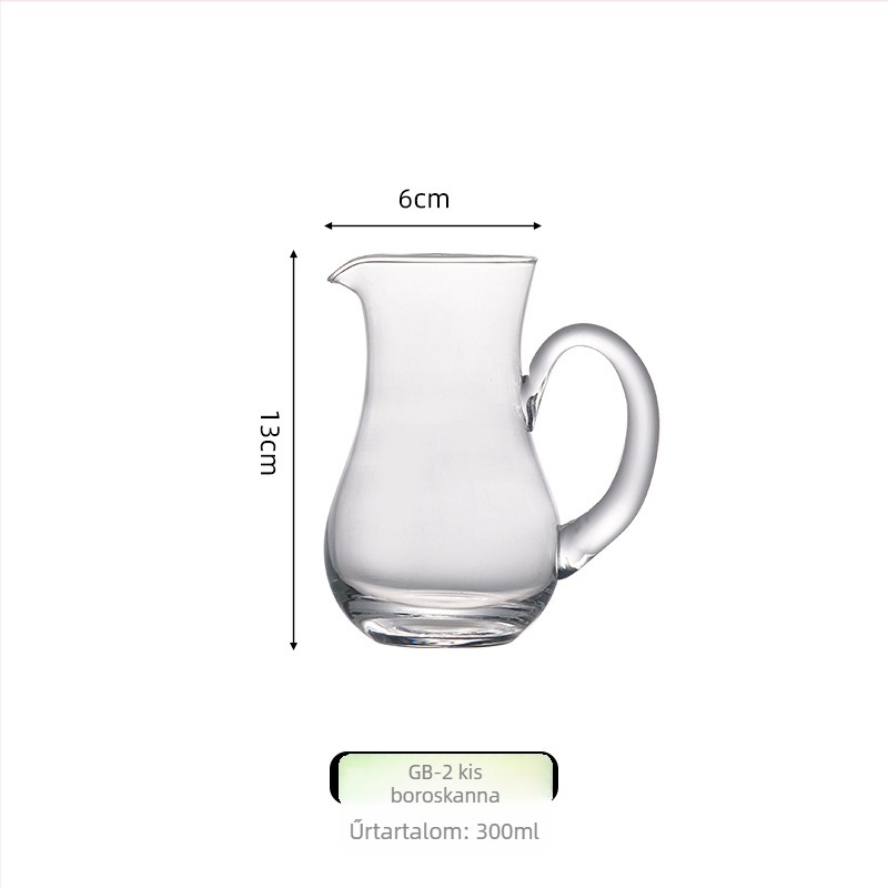 Átlátszó kristályüveg dekantáló likőr és bor számára, öntőcsővel, 101–200 ml