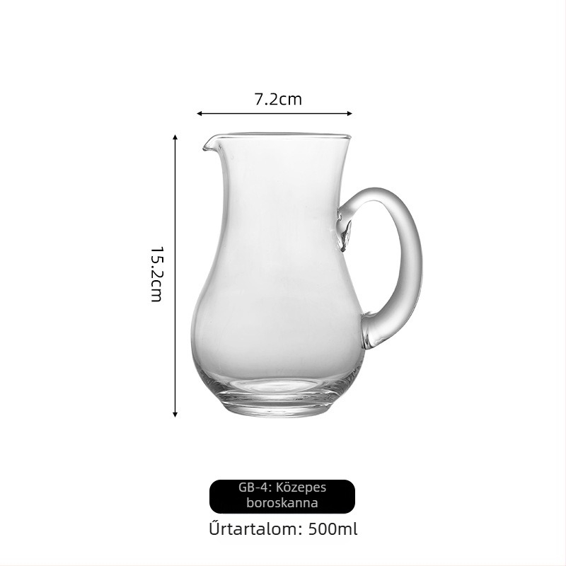 Átlátszó kristályüveg dekantáló likőr és bor számára, öntőcsővel, 101–200 ml