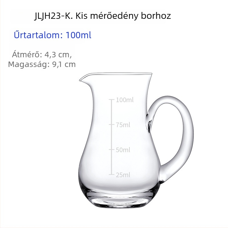 Átlátszó kristályüveg dekantáló likőr és bor számára, öntőcsővel, 101–200 ml