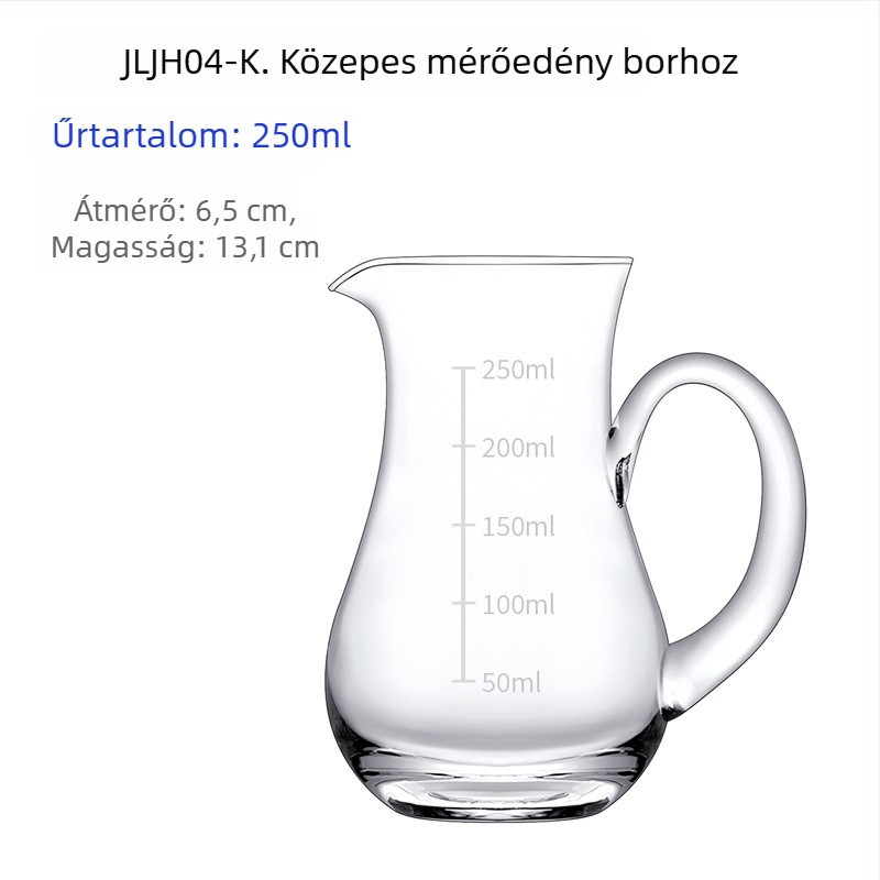 Átlátszó kristályüveg dekantáló likőr és bor számára, öntőcsővel, 101–200 ml