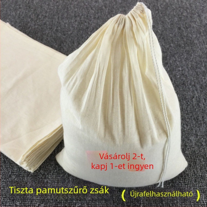 Szójatej szűrő zacskó finom géz anyagból – főzéshez, pácoláshoz és töltéshez, konyhai eszköz a tofu készítéséhez