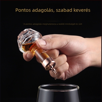 Üvegből készült bitters és absint üveg — kis cseppentős üveg koktélokhoz