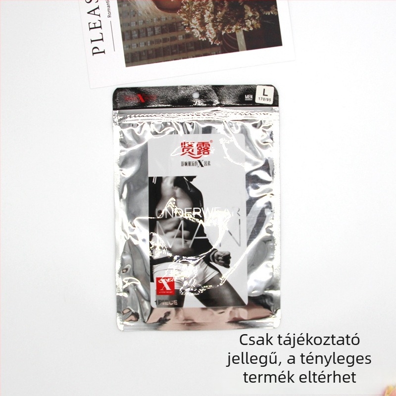 Új férfi Lyocell boxeralsó nyomott mintával, antibakteriális belső résszel, kényelmes és lélegző