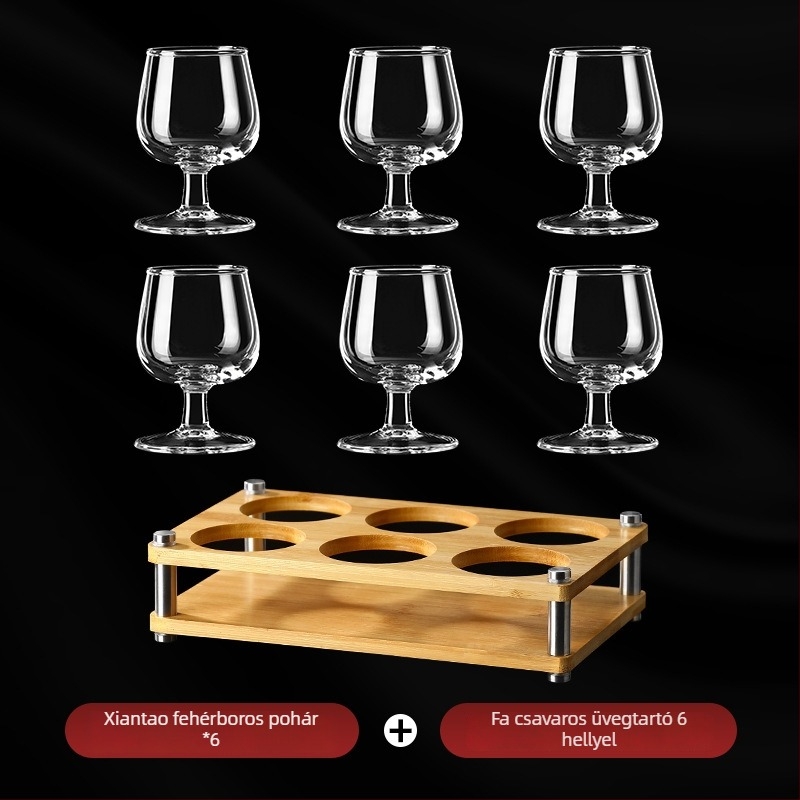 Xiantao pohárkészlet Baijiu és bor számára, otthoni használatra, könnyed luxus, magas lábú poharakkal és italelválasztóval