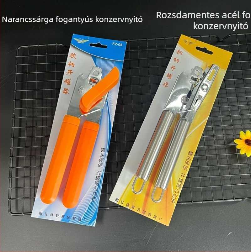 Többfunkciós konzerv- és üvegnyitó – rozsdamentes acél konyhai eszköz