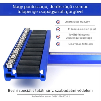 T-alakú csempe tolóeszköz csapágyas görgővel és csigával kerámia csempekre, padlólapokra és kőlemezekre