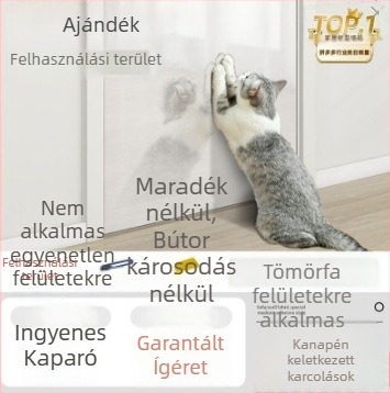 Átlátszó kanapé szélső védő, macska karmolás elleni, PVC anyag