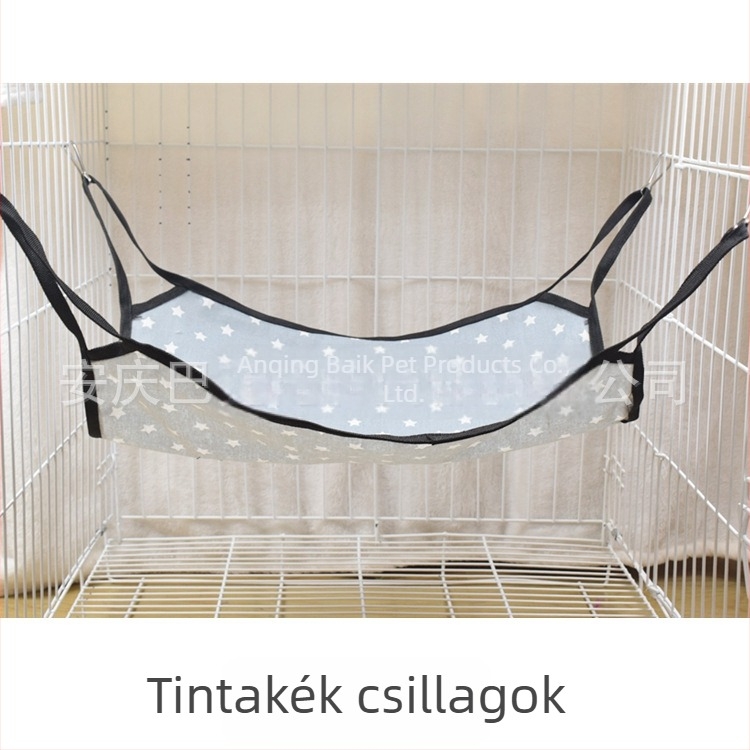 Macska függőágy négy évszakos, leválasztható, légáteresztő függő ketrec, lenvászon fészek és macska mászókeret