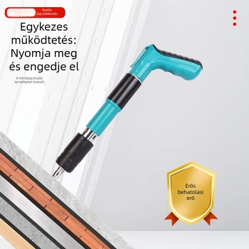 Új modell, csendes szögpisztoly mennyezeti telepítéshez, kábelcsatorna tartó, pneumatikus szögpisztoly akasztásokhoz, villanyszerelő szögpisztoly