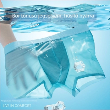 Férfi seamless boxer alsó, négy évszakos, vékony, lélegző, hűsítő érzet