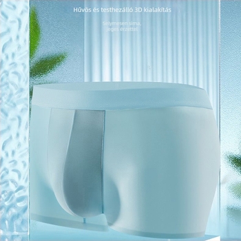 Férfi seamless boxer alsó, négy évszakos, vékony, lélegző, hűsítő érzet