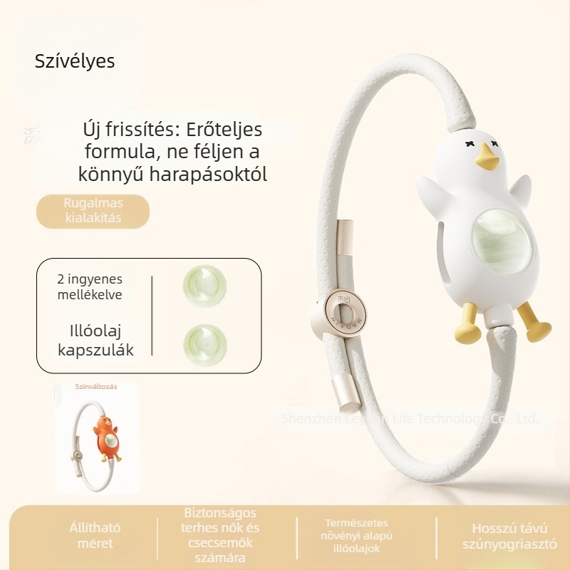 Szúnyogriasztó karkötő felnőttek és gyerekek számára, hordozható, külső használatra