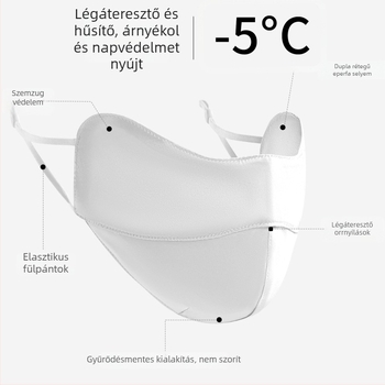 Tangge 19 mm selyem arcmaszk, lélegző, kétoldalas napsütés elleni maszk, 100% mulberry selyem