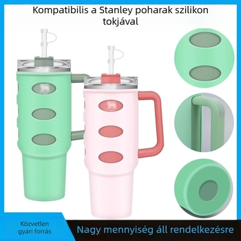 Stanley szilikon pohárhüvely termosz pohárhoz, csúszásmentes, kopásálló, teljes védőburkolat autós pohárhoz és jégpohárhoz