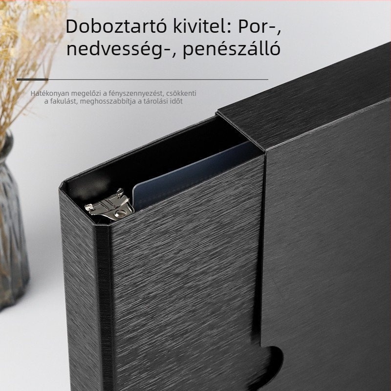 Savmentes filmtároló tasak háromlyukú kivitelben, 135/120 filmhez, univerzális 11-lyukú tárolóalbum