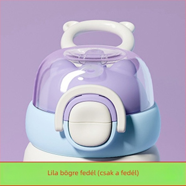 Little Tea Diary pohárfedél szívócső kiegészítőkkel – aranyos dizájn, eredeti fedél