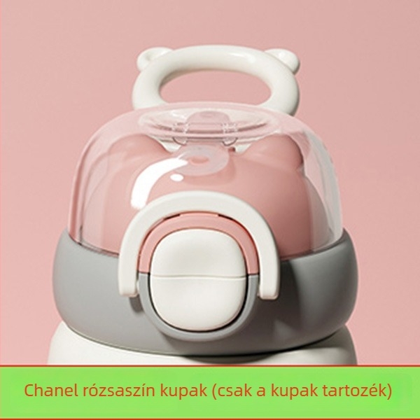 Little Tea Diary pohárfedél szívócső kiegészítőkkel – aranyos dizájn, eredeti fedél