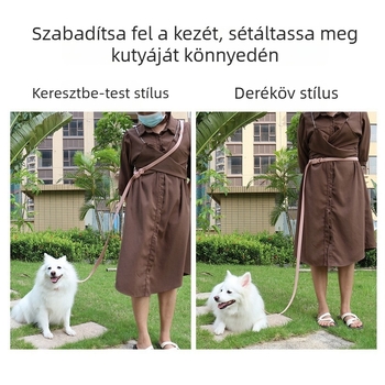 Kutyapóráz harapás elleni védelemmel, állítható kölyökkutya nyakörv, anti-shock hám közepes méretű kutyáknak – sétákhoz