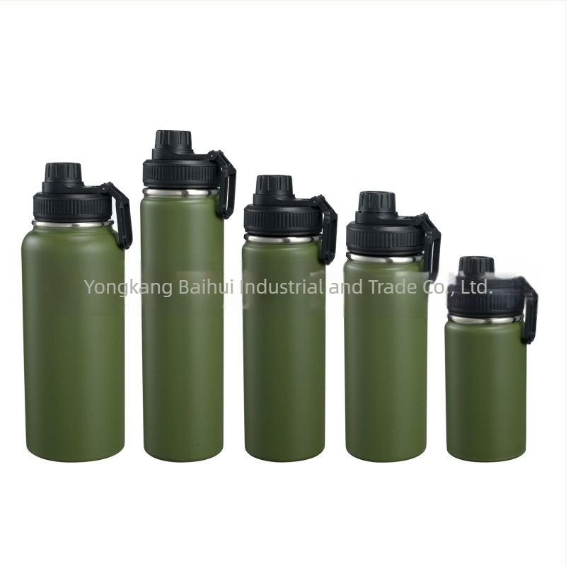 32oz Space Cup vízpalack, duplafalú 304 rozsdamentes acélból készült szigetelt palack, kültéri kerékpározáshoz és hegymászáshoz.