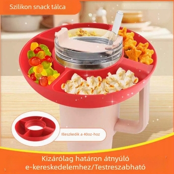 Stanley szilikon snack tál és hőszigetelt üvegfedél 40 oz pohárhoz