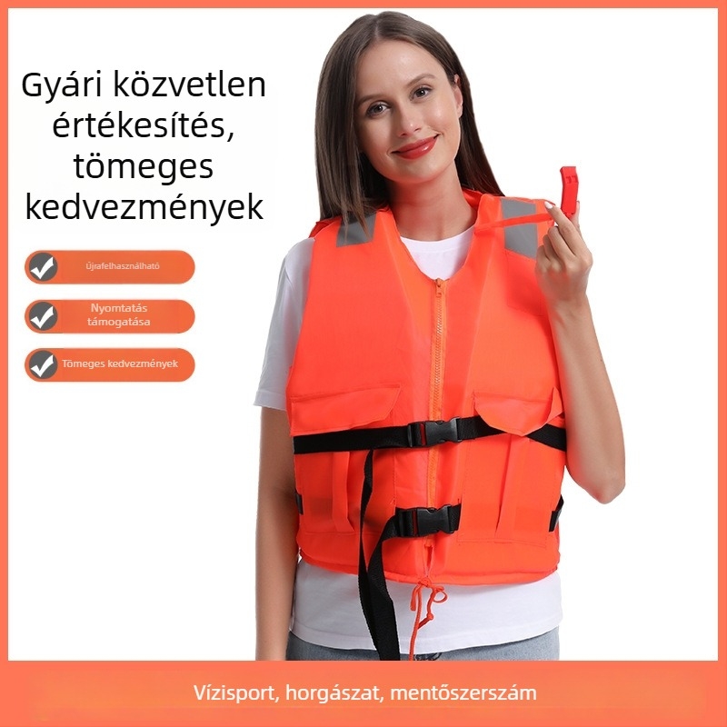 Felnőtt XL vastagított életmentő mellény hajózásra, horgászatra és úszásra