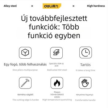Deli fogó készlet: ipari szintű, rozsdamentes acélból készült antimagnetikus, tűhegyes és diagonális vágóval rendelkező fogók elektromérnökök számára