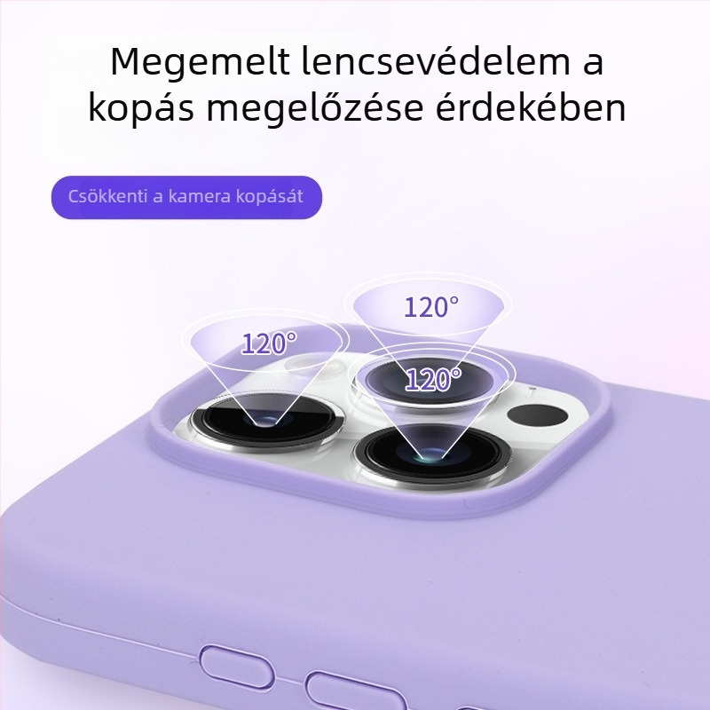 Folyékony szilikon tok iPhone 15/16 Pro Max és iPhone 17 Pro modellekhez — üzleti stílus, teljes védelem, ütésálló