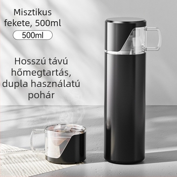 304 rozsdamentes acél termosz pohár, nagy kapacitású, egyenes testű, hordozható iroda és otthon számára, kültéri használatra