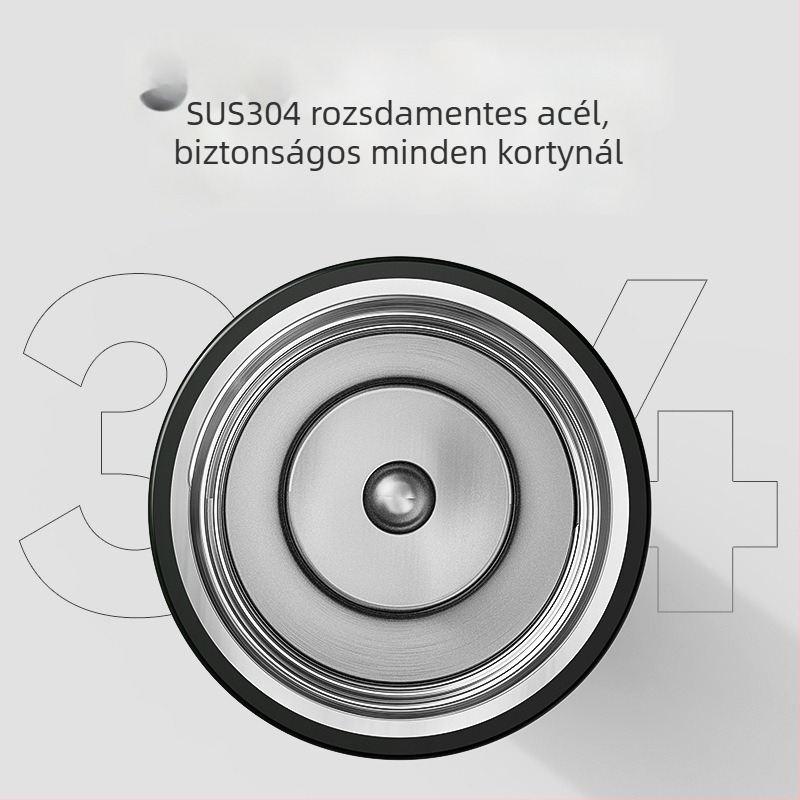 304 rozsdamentes acél termosz pohár, nagy kapacitású, egyenes testű, hordozható iroda és otthon számára, kültéri használatra