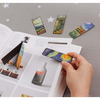 Van Gogh mágneses könyvjelzők, hűtőmágnesek és irodai matricák – iskola, otthon, iroda