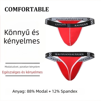 Modal anyagú férfi tangabugyi – alacsony derék, légáteresztő, kényelmes