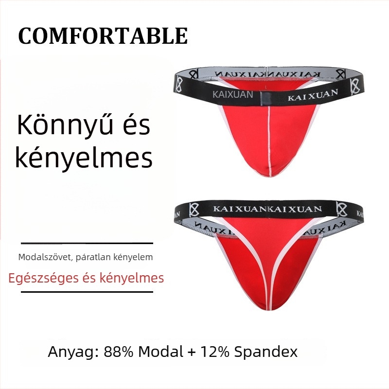 Modal anyagú férfi tangabugyi – alacsony derék, légáteresztő, kényelmes