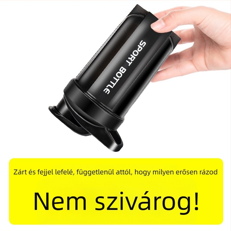 Fitnesz shaker pohár fehérje shake-khez és étkezéshelyettesítő italokhoz, hordozható, nagy kapacitású keverő pohár