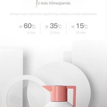 Geometriai termosz 304 rozsdamentes acélból, dupla falú, nordic stílus, egyedi logóval, otthoni és üzleti ajándék.