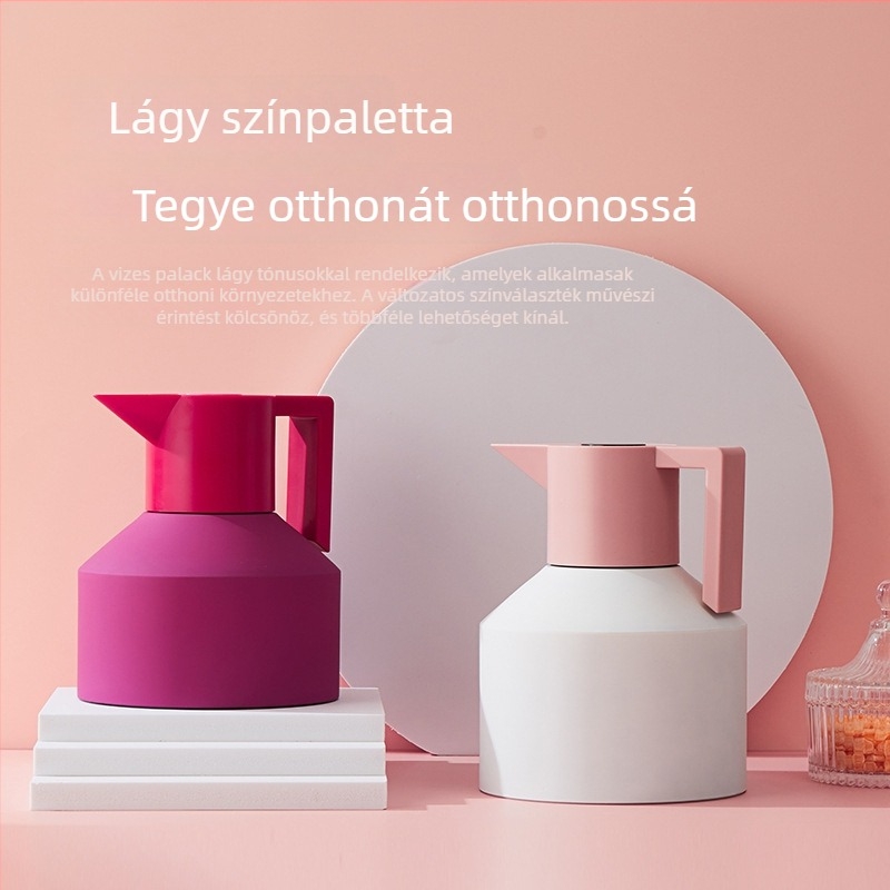 Geometriai termosz 304 rozsdamentes acélból, dupla falú, nordic stílus, egyedi logóval, otthoni és üzleti ajándék.