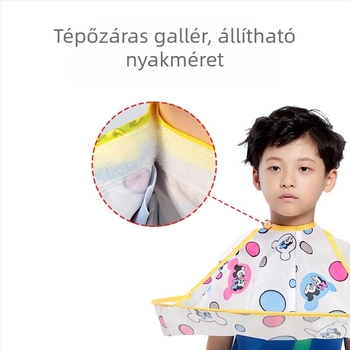 Otthoni hajvágó köpeny gyerekeknek és baba hajvédő kötény